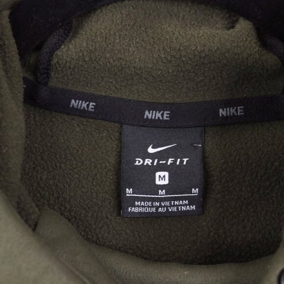 Nike Hoodie Mens Size Medium Olive Green Therma Training Pullover 932022-325 - Picture 3 of 5